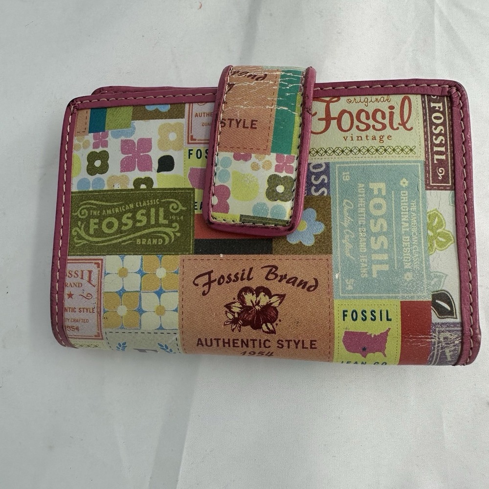 Fossil Emory Patchwork wallet: long live vintage 1954 retro design